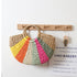 Beach Vacation Rainbow Straw Beach Bag - ROUTINE FASHION