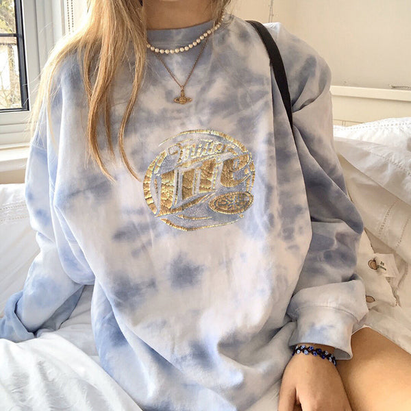 Women's Tie Dye Print Hoodie - ROUTINE FASHION