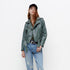 New Women's  Leather Motorcycle Jacket - ROUTINE FASHION