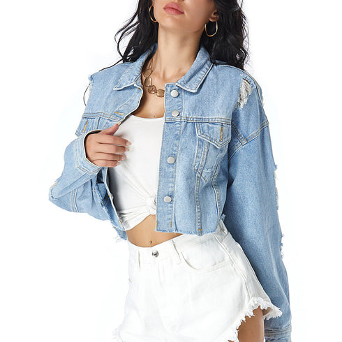 Denim Jacket Women European And American Foreign Trade - ROUTINE FASHION
