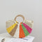 Beach Vacation Rainbow Straw Beach Bag - ROUTINE FASHION