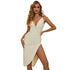 Women's Deep V Dress Sling Dress Fishbone Bandage Dress - ROUTINE FASHION