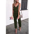 Women Solid Color Suspender Belt Jumpsuit - ROUTINE FASHION