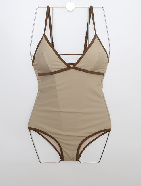 Simple One-piece Swimsuit Women Retro Hot Spring Swimsuit Women - ROUTINE FASHION