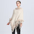 Ladies Fashion Knit Pullover Cape Coat - ROUTINE FASHION