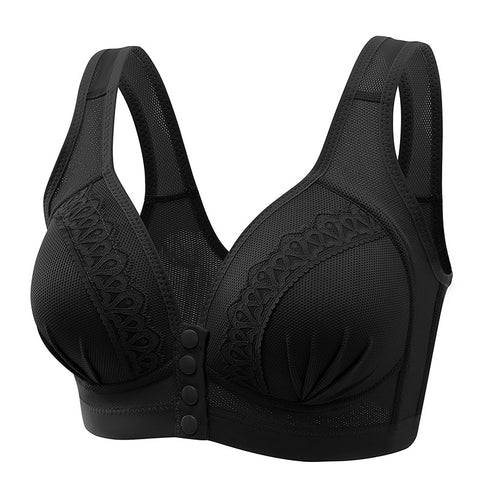 Bras For Women Front Closure Button Bra Wireless Bralette Push Up Brassiere Bra Tube Top Vest Underwear - ROUTINE FASHION