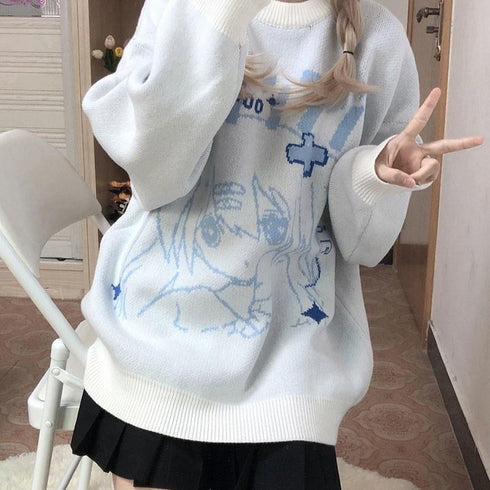 Sweater Women Oversize Tops Long Sleeve Jumper - ROUTINE FASHION
