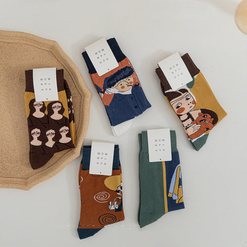 Funny Face Fashion Street Couple Socks Men And Women Socks - ROUTINE FASHION