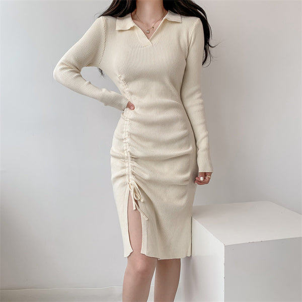 Jumper Dress Knitted Dress - ROUTINE FASHION