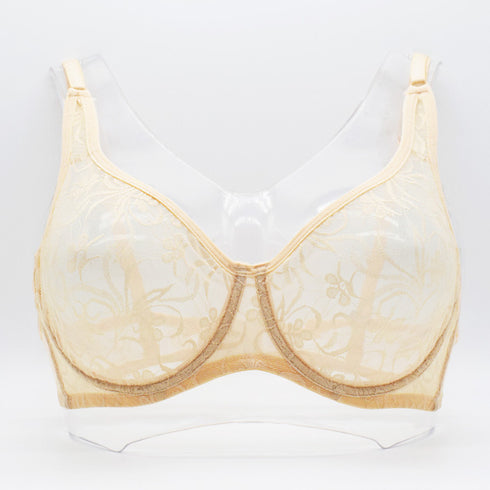 Plus Size Lace Bras For Women Underwired BH Hollow Out - ROUTINE FASHION