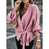 Women's Wide-sleeved Cardigan Knit Sweater Lace-up Top Sweater Women - ROUTINE FASHION