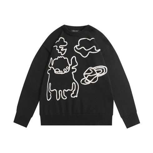 Harajuku Style Jumper Couple Tops - ROUTINE FASHION