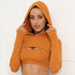 Long Sleeve Hooded Yoga Top - ROUTINE FASHION