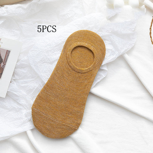 Socks Men And Women Solid Color Boat Socks Spring Invisible Socks Socks Socks Net Red Men'S Socks - ROUTINE FASHION