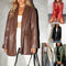 Women's Casual Warm Leather Jacket - ROUTINE FASHION