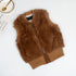 Short Rex Rabbit Fur Waistcoat Waistcoat - ROUTINE FASHION