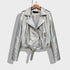 Women's Short Slim PU Leather Jacket - ROUTINE FASHION