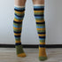 Women's Striped Over-the-knee Knitted Pile Socks - ROUTINE FASHION