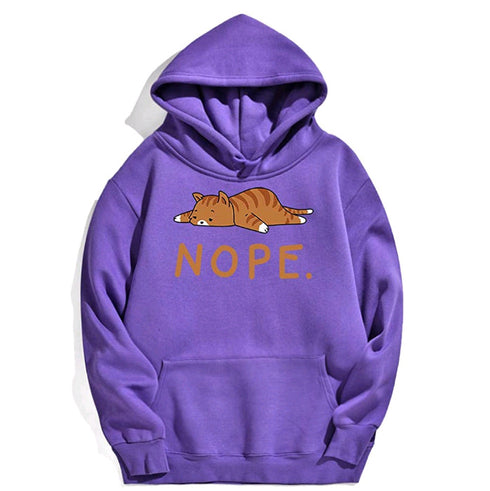 Fashion Men And Women Cat Printed Hoodie - ROUTINE FASHION