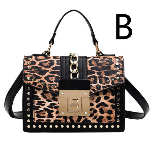 Leopard Print Small Square Bag Printed Lady Shoulder Bag Messenger Bag - ROUTINE FASHION