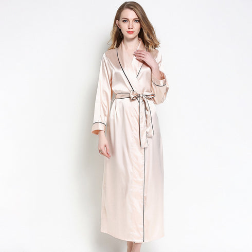 Silk Lace Pajamas Bathrobe Home Clothes - ROUTINE FASHION