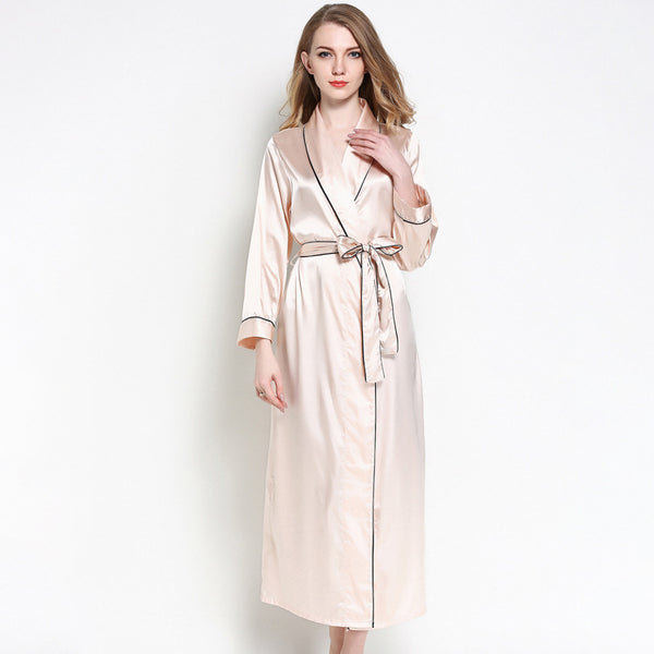 Silk Lace Pajamas Bathrobe Home Clothes - ROUTINE FASHION