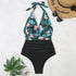 One-piece Halter Matching Belly Bikini Women - ROUTINE FASHION