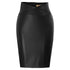 NEW Women Skirts Faux Leather Wrap Waist Back - ROUTINE FASHION
